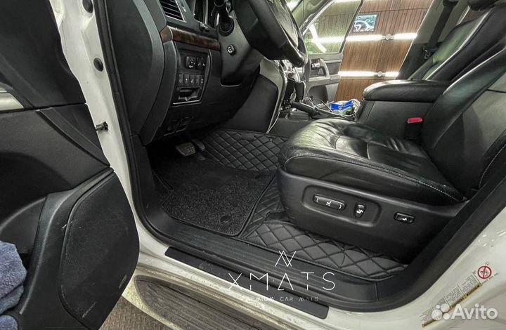 3D коврики из экокожи для Toyota Land Cruiser 200