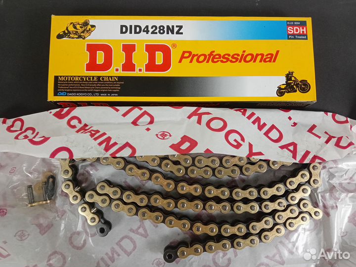Цепь 428NZ 520NZ звеньев усиленная DID