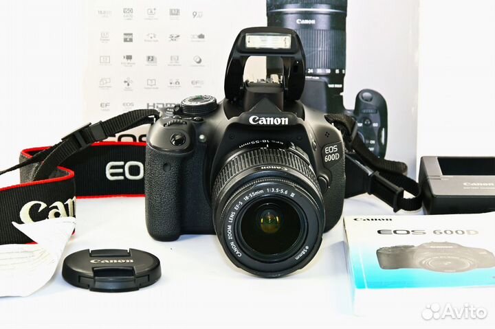 Canon EOS 600D/T3i 18.0MP зеркалка Kit 18-55