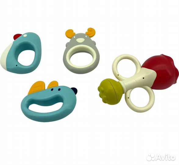 Набор погремушек новый 6 штук с прорезывателями