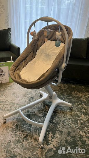 Кроватка стульчик chicco baby hug 4 в 1 + столик