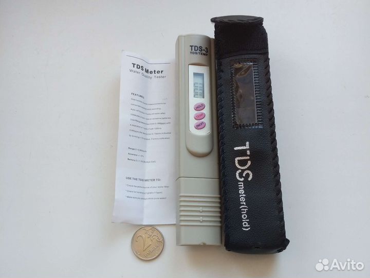 Определитель качества воды TDS-3 в чехле