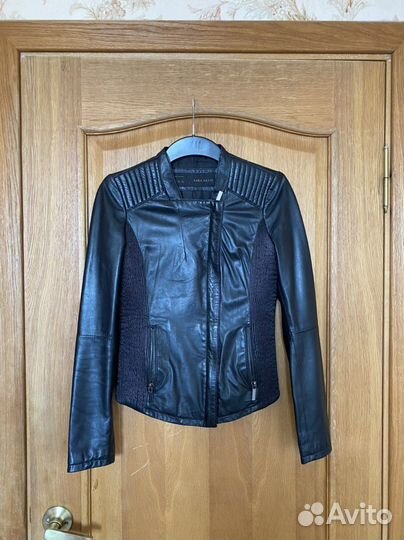 Кожаная куртка zara s