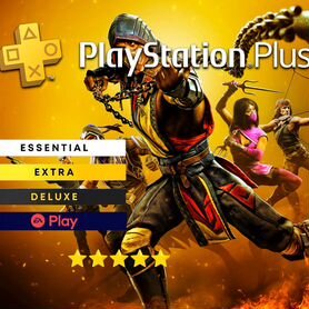 Подписка PS Plus Deluxe 12 мес + Mortal Kombat 11