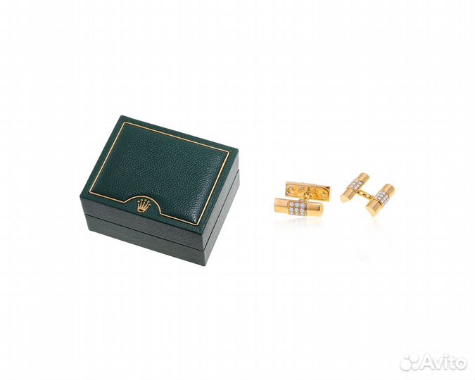 Золотые запонки Rolex President