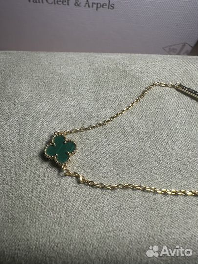 Браслет van cleef arpels малахит