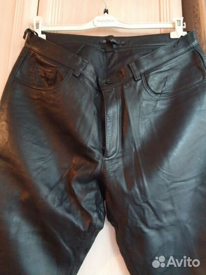 Брюки из натуральной кожи