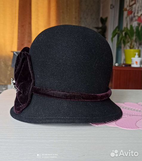 Шляпа фетровая женская