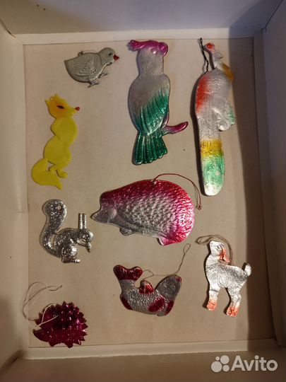 Ёлочные игрушки СССР картонаж