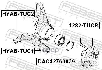 Сайлентблок рычага hyundai accent 03- (тагаз) з