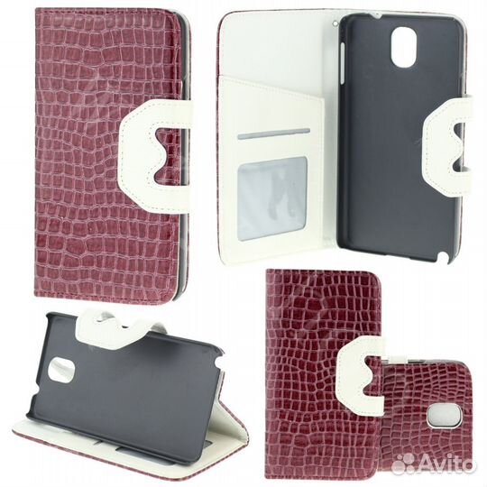 Роскошный кожаные чехолы для samsung Galaxy Note 3