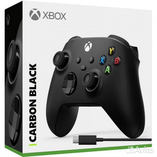 XBox Wireless Controller Carbon Black v.4 + USB