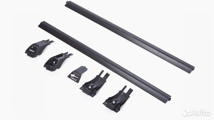 Поперечины багажника Tourmaline V1 чёрные для Nissan Navara D23 2014-2024