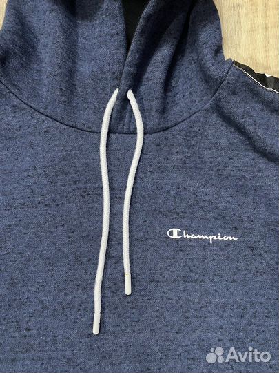 Новое утеплённое худи Champion с лентами размер S