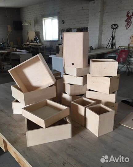 Ящик деревянный для хранения подарочный