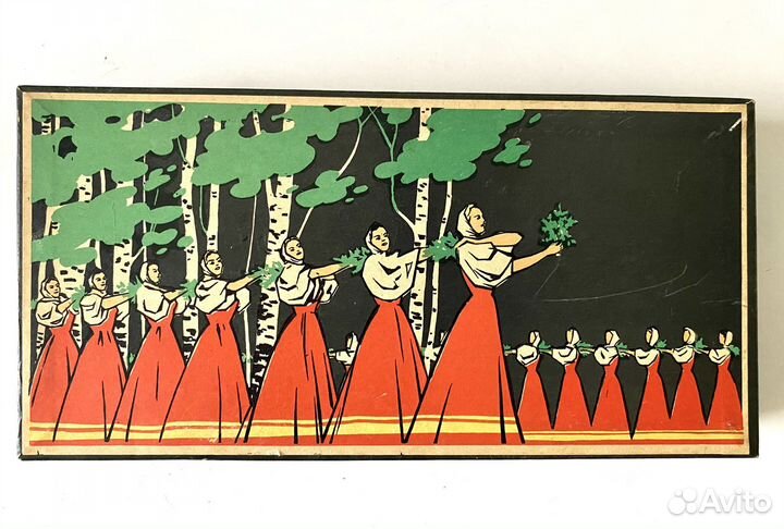 Сувенирный набор спичек СССР Ансамбль Березка