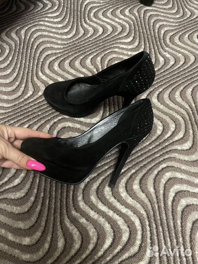 Туфли замшевые