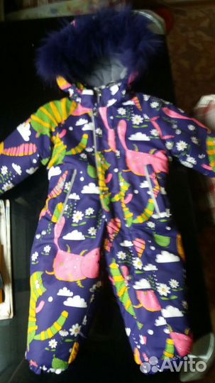 Зимний комбинезон для девочки 80