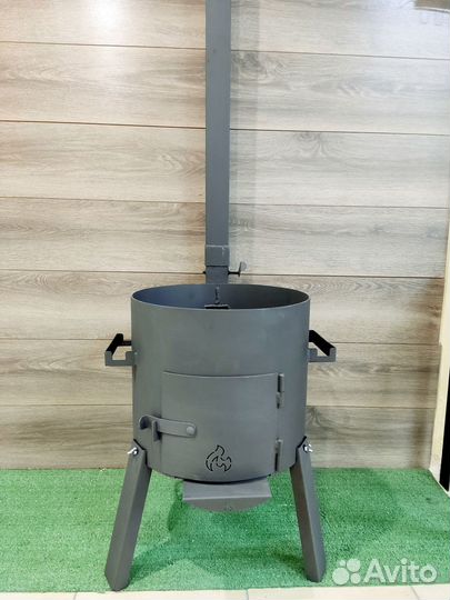 Печь 3мм с зольником для казана 10-12л