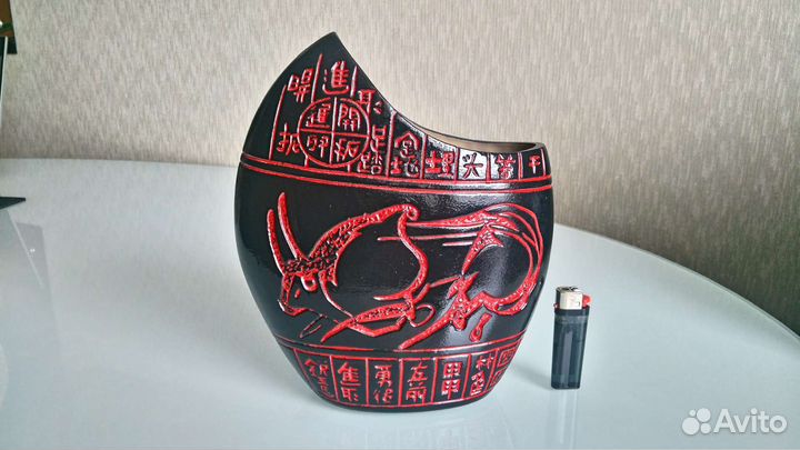 Ваза керамическая с этническими мотивами