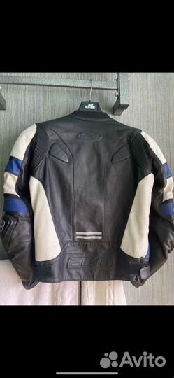Мотокуртка кожаная мужская бу