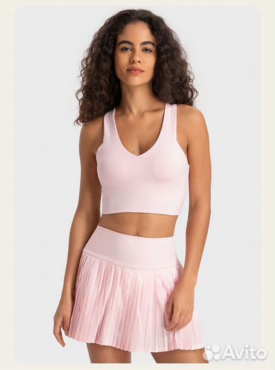 Спортивное платье, топ юбка с шортами для тенниса