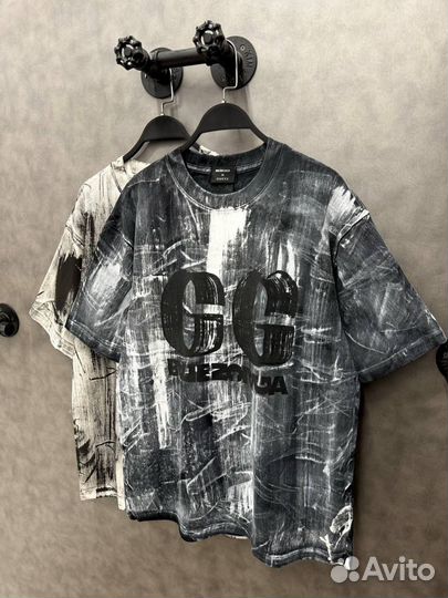 Футболка оверсайз Balenciaga & Gucci