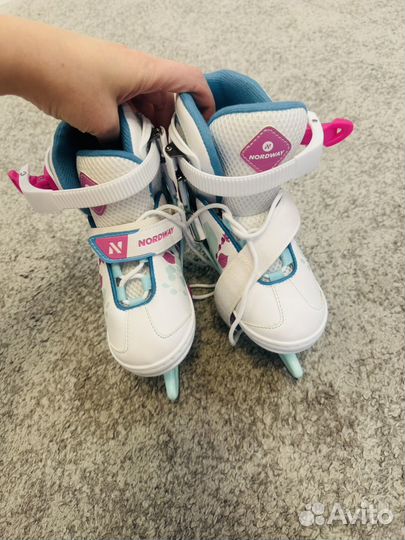 Коньки раздвижные ледовые nordway slide
