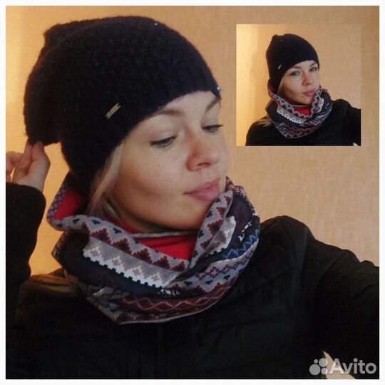 Шапка перчатки варежки снуд