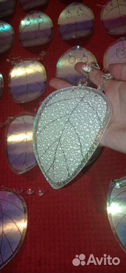 Подвески листики для люстры