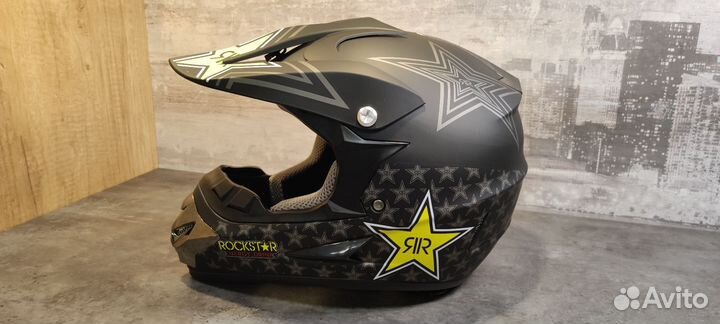 Кроссовый шлем с очками