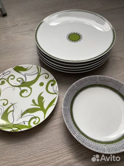 Посуда, много, наборы, чашки, стаканы, доски