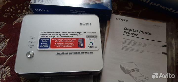 Фотопринтер sony dpp FP30