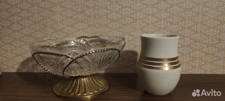 Редкая ваза хрустль СССР