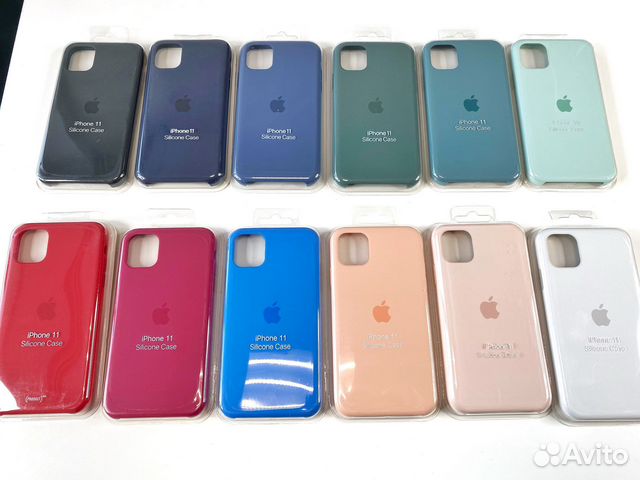 Чехлы Silicone Case на iPhone 11 (Люкс качество)