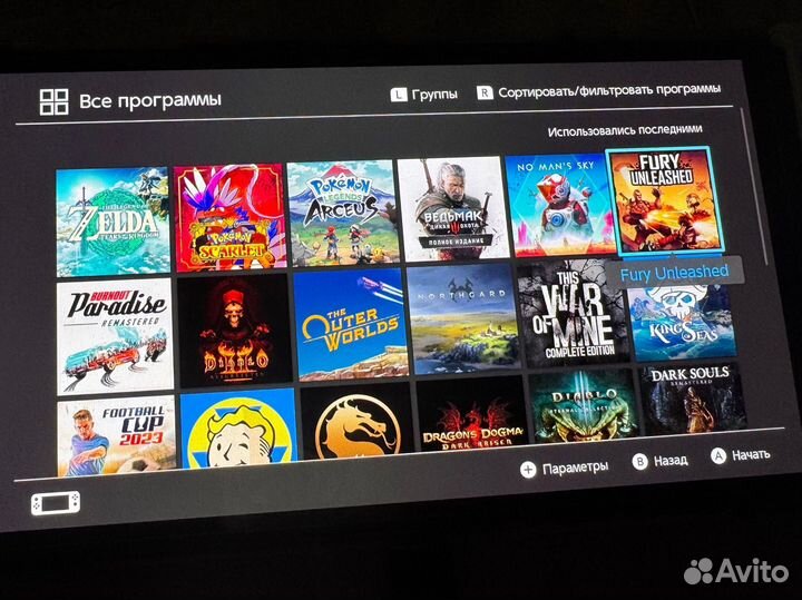Nintendo switch oled 173 игры с zeldами