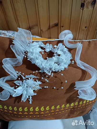 Свадебное платье 46 48 бу