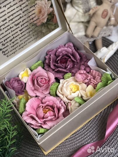 Зефирные розы в музыкальной шкатулке