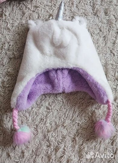 Шапка меховая единорожка