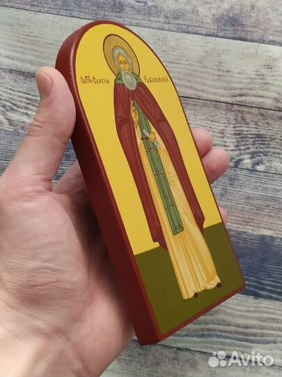 Сергий Радонежский рукописная икона