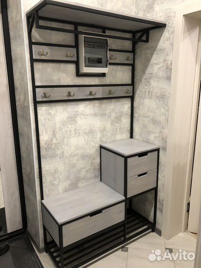 Прихожая в стиле лофт