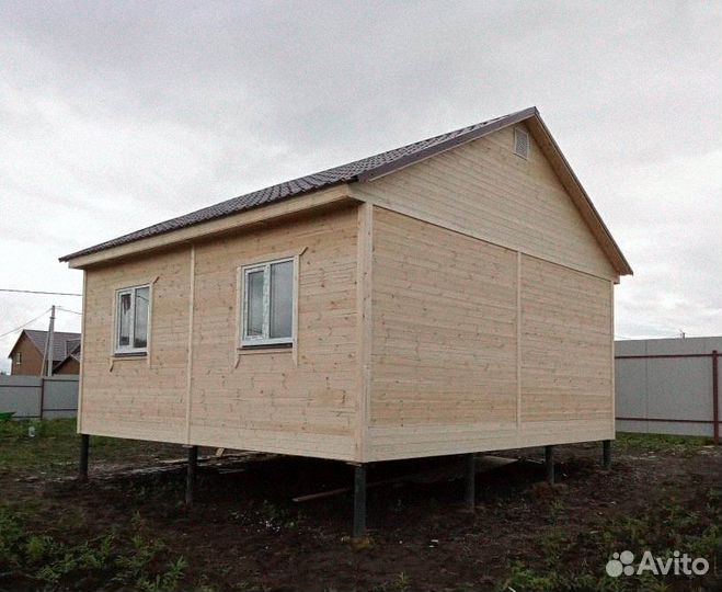 Дачный дом щитовой 6х6