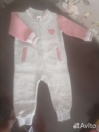 Комбинезон утеплённый для девочки 74