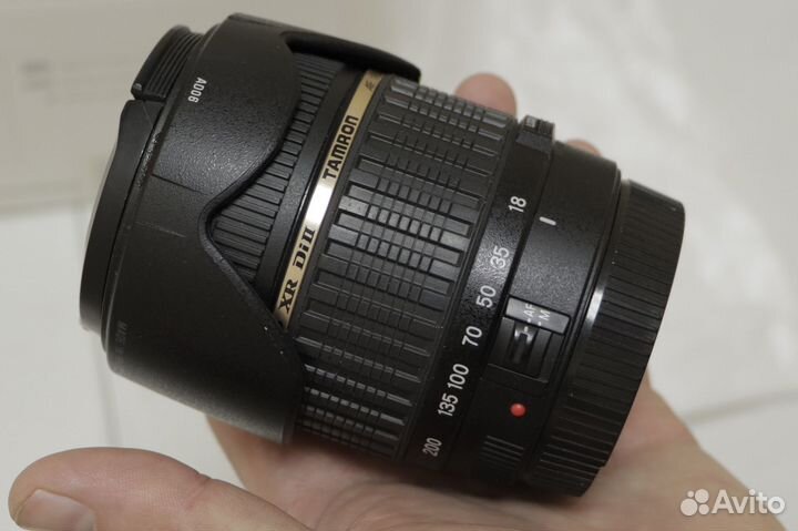 Объектив Tamron AF 18-200mm f/3.5-6.3 + фильтр