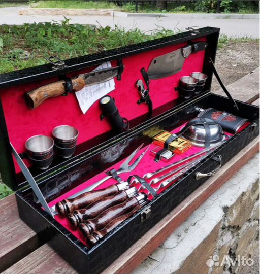 Подарочный набор шампуров мужчине