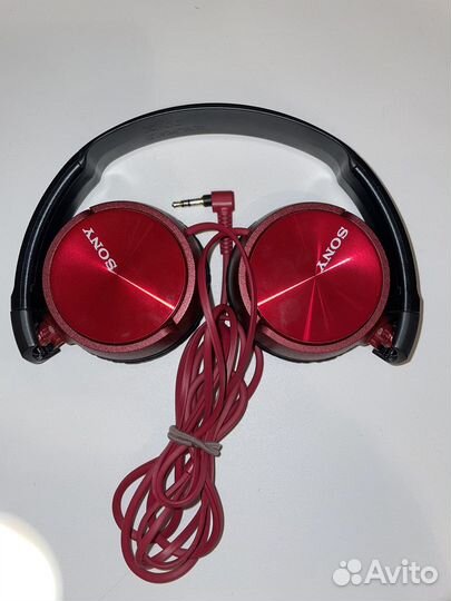 Наушники sony цвет красный