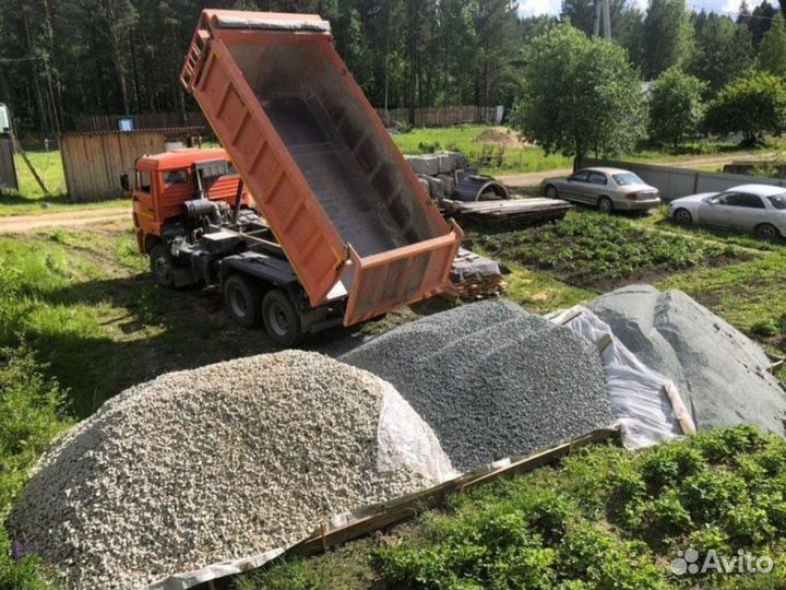 Щебень оптом от 3кубов