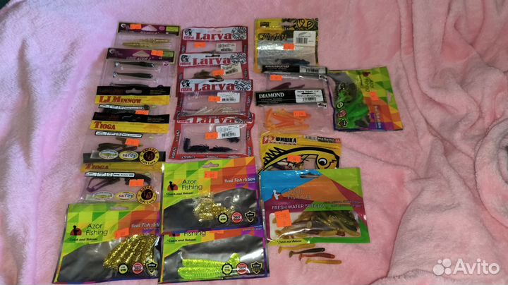 Силиконовые приманки, резина