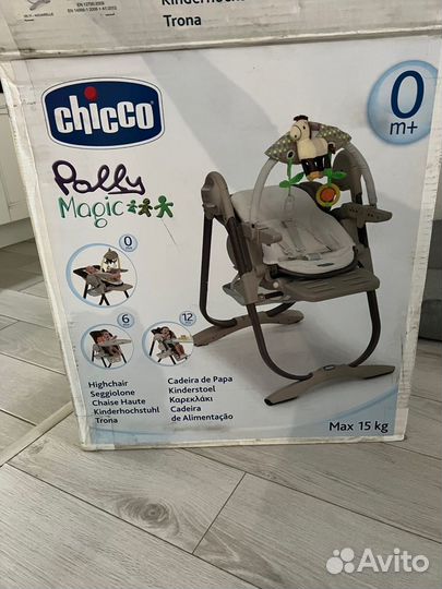 Стульчики для кормления Chicco Polly Magic