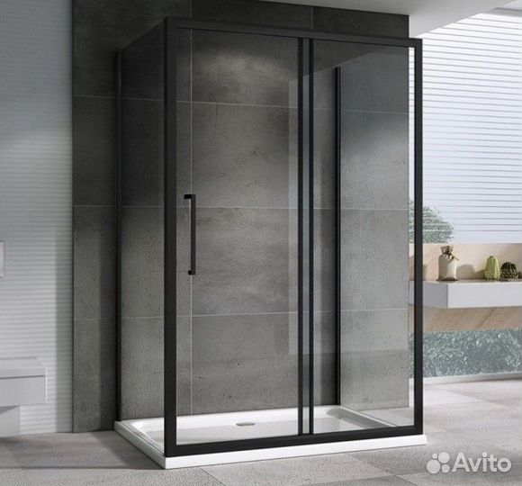 Душевой уголок Abber Schwarzer Diamant AG30160BH-S90B-S90B 160x90